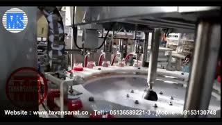 ویدئو دستگاه پرکن و دربندی مایعات غلیظ ظروف شیشه