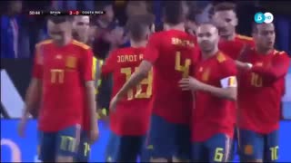 خلاصه فوتبال اسپانیا 5-0 کاستاریکا