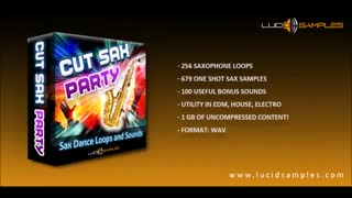 دانلود سمپل پک ساکسیفون Lucid Samples Cut Sax Party WAV REX