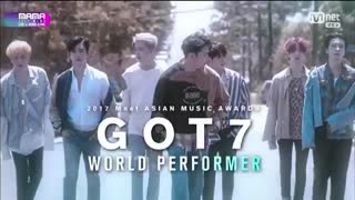Got7 world performer award @ 2017 MAMA in Hong  Kong