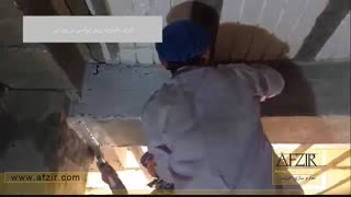 طریقه نصب الیاف پلیمری جهت مقاوم سازی تیر