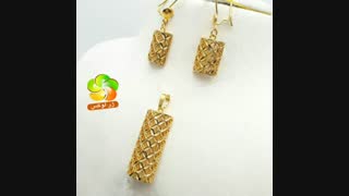 نیم ست طلایی مجلسی زنانه