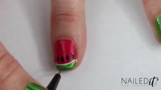 لاک زدن طرح هندوانه ( ایده یلدا )