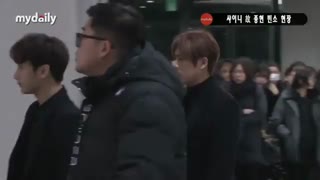 حضور کیو و یونگی  در مراسم جونگهیون