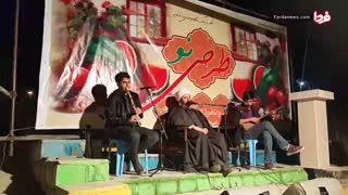 شب یلدای زلزله زدگان سر پل ذهاب در کنار روحانی خوش صدا