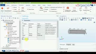 آموزش رایگان شبیه سازی اثر خمیدگی در  لوله نوری با کامسول - قسمت دوم