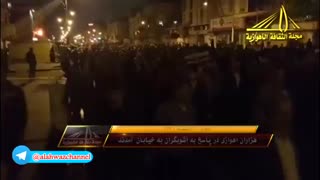 هزاران اهوازی با غیرت در پاسخ به آشوبگران و اغتشاشگران  به خیابان ها آمدند.