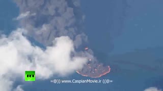 لحظات اولیه انفجار و آتش سوزی شدید در نفتکش کشتی سانچی