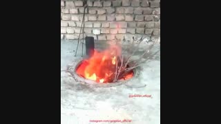 پخت نان تنوری