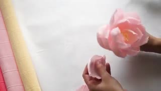 گل با کاغذ کشی