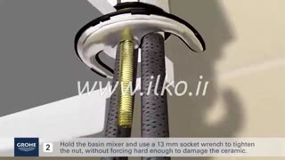 شیرآلات قهرمان - آموزش نصب شیر روشویی