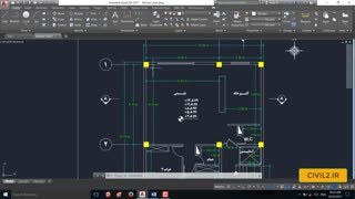 تحلیل و طراحی ساختمان 6 طبقه بتن آرمه با دفترچه محاسبات