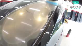 پولیش چراغ جلو خودرو با استفاده از دستگاه پولیش روپس