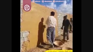 *اجرای کاهگل مصنوعی توسط شرکت پایا بنا*