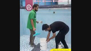 اعمال عایق نفوذی استخر روی سطح