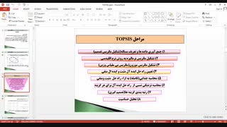 تحلیل حساسیت تاپسیس