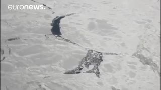 نخستین ویدئو از تشکیل یک کوه یخ عظیم در قطب جنوب