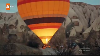 بالن سوار شدن علی و ماوی در سریال عشق و ماوی با بازی امراه