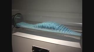 نمایش شکل حرکت صداها با فرکانس های مختلف