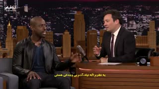 دارنده امی Sterling K. Brown در برنامه Jimmy Kimmel Live
