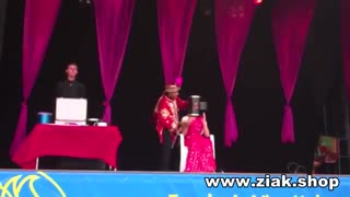 آموزش شعبده بازی - آتش سر - Head in fire  کد : 201