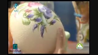 آموزش وان استروک روی تخم مرغ عید