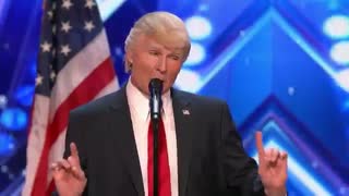 The Singing Trump: Presidential Impersonator Channels Bruno Mars - America's Got Talent 2017