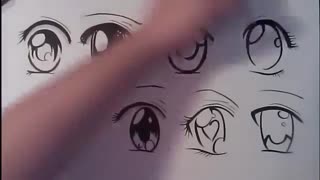 کلیپ آموزش نقاشی حرفه ای (حتماً تا آخر ببینید)  چشم انیمه/مانگا در 8 شکل مختلف How to Draw Manga Eyes, Eight Different Ways