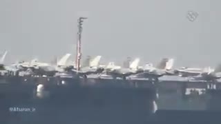 کلیپهای رصد ناوهای آمریکایی در خلیج فارس با صدای حامد زمانی
