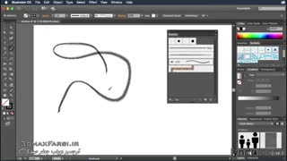 آموزش جامع کار با قلمو (براش) نرم افزار ایلوستریتور  Illustrator Brush tools