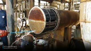 شستشوی مبدل حرارتی در پالایشگاه با واترجت فوق فشار قوی