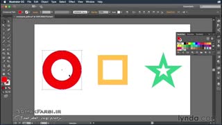 آموزش ساخت کامپوند پس : نرم افزار ایلوستریتور سی سی Illustrator compound paths shapes