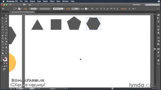 آموزش مقدماتی ایلوستریتور : ترسیم ستاره دو بعدی Illustrator Drawing polygons stars