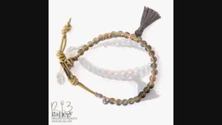 خرید دستبند چرمی سنگ حدید و لاوا