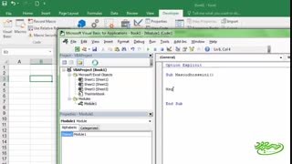 اموزش وی بی ای اکسل - برنامه نویسی به زبان وی بی ای اکسل - وی بی ای اکسل