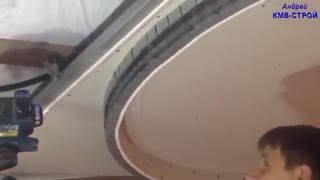 کشیدن طرح روی سقف و شاستی کشی  اجرای طرح بینظیر کناف