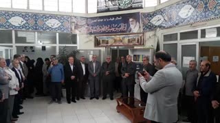 مراسم بازگشت حاج آقا شکری به ستاد بعد از فوت والده مکرمه