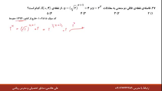 حل تست مشتق در کنکور قسمت ششم از علی هاشمی نماشا