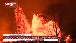 گدازه‌های آتشفشان هاوایی به اقیانوس رسیدند.