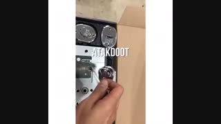 آتاک درب و محصولات با کلید گاو صندوقی