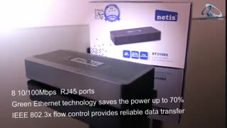 سوئیچ st3108 Netisغیر مدیریتی نت ایز از شرکت سیما سیستم