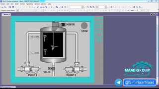 پروژه میکسر با PLC  قسمت دوم
