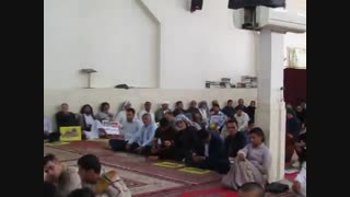 سخنرانی موسوی بخشدار بستان در راهپیمایی روز جهانی قدس