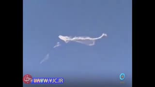 لحظه شکار پهپاد رژیم صهیونیستی توسط بادبادک در غزه