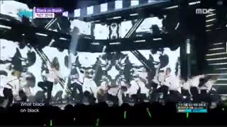 اجرای Nct معرکست...[HOT] NCT 2018 - Black on Black, 엔시티 2018 - 블랙 온 블랙 Show Music core 20180421