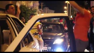 جشن و شادی مردم انزلی پس از پیروزی تیم ملی برابر مراکش