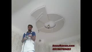 اجرای طرح سقف کناف در اشپز خانه