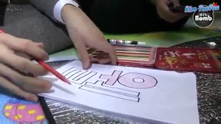 مهارت نقاشی کشیدن اعضای بی تی اس - BTS