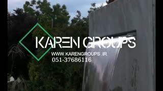 آبنمای پرده پیوسته ویلای آقای مشتاق