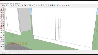 آموزش طراحی کابینت آشپزخانه با اسکچ آپ 2018- قسمت 9